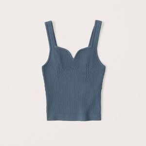 Abercrombie & Fitch Blue Contour Sweetheart Sweater Tank Size XXS